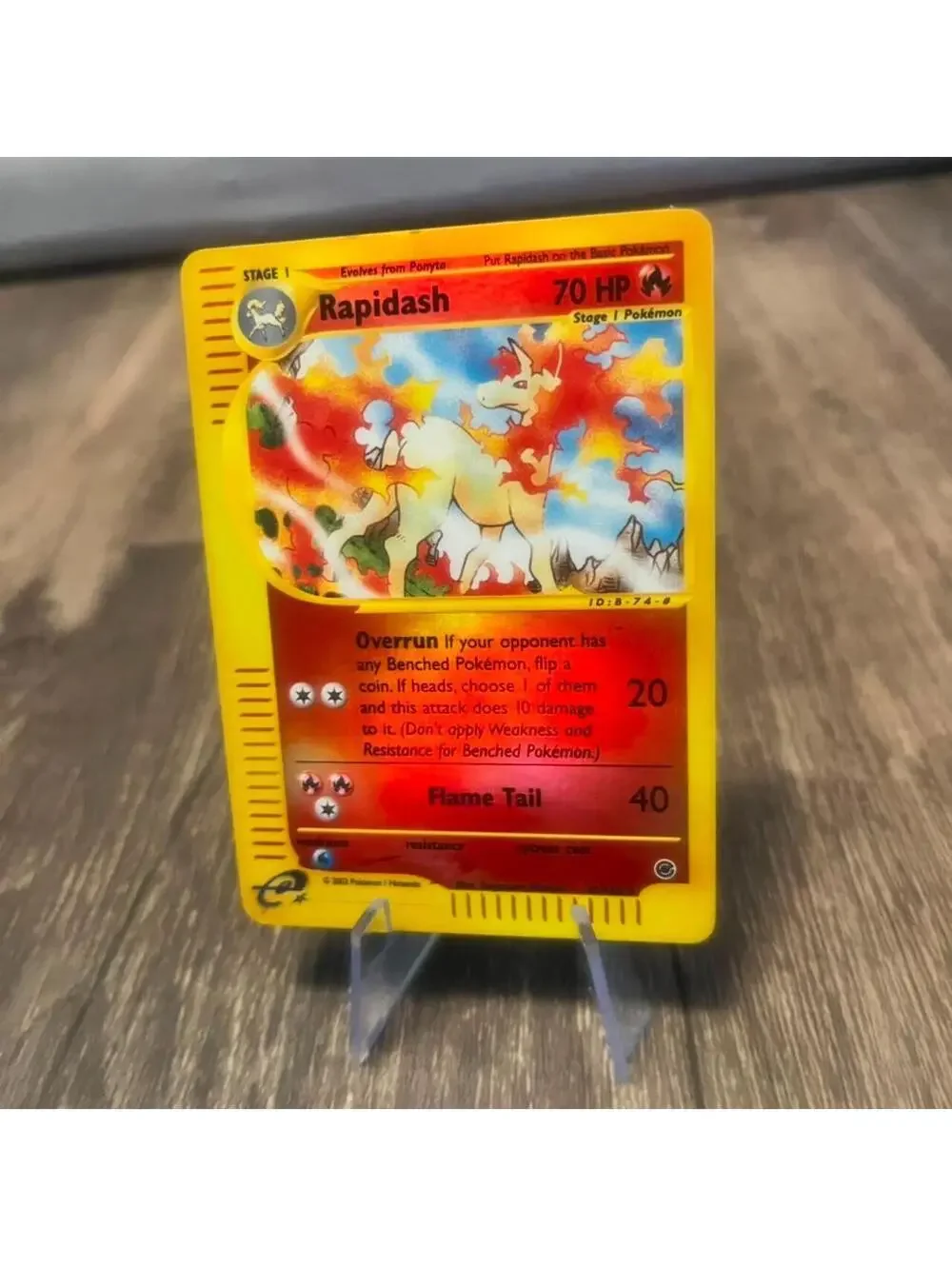 Rapidash Expedition Reverse Holo - Stage 1 Fire 2002 e-Reader